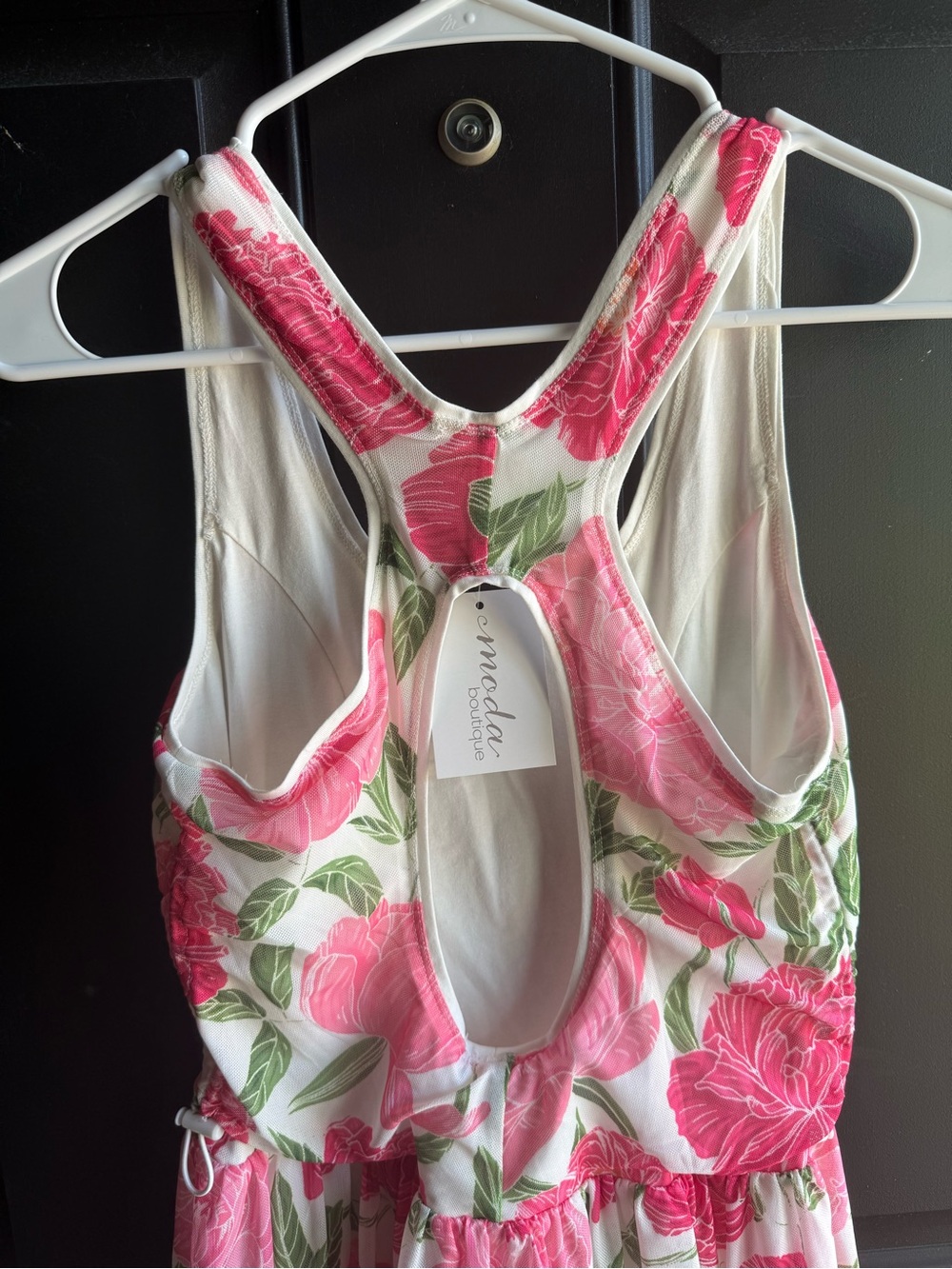NWT PINK FLORAL MESH ATHLETIC DRESS Size Small - Picture 12 of 16
